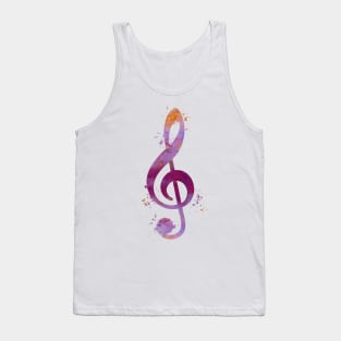 Treble clef Tank Top